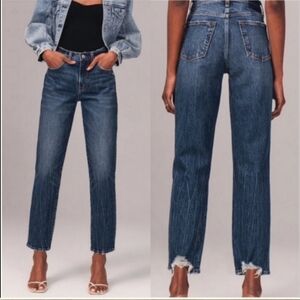 Abercrombie & Fitch Blue Boyfriend Jeans